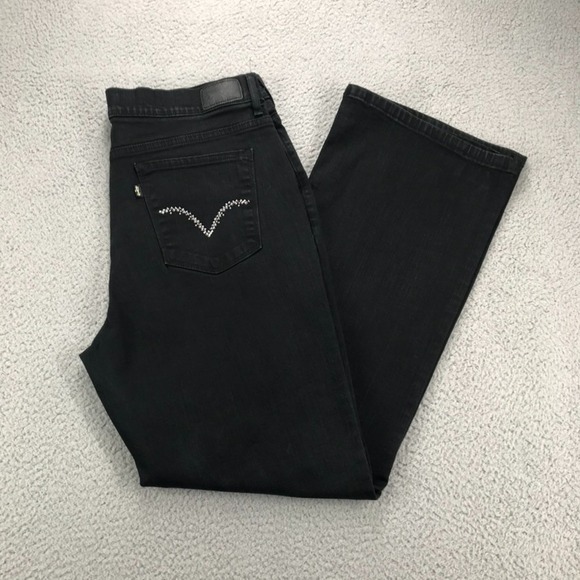 Levi's Denim - LEVIS 512 Size 16M Bootcut Black Denim Perfectly Slimming‎ High Rise